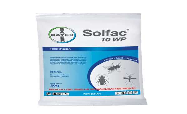 Bayer Toz Solfac WP 10 Çok Amaçlı Genel Böcek İlacı 5x20gr.